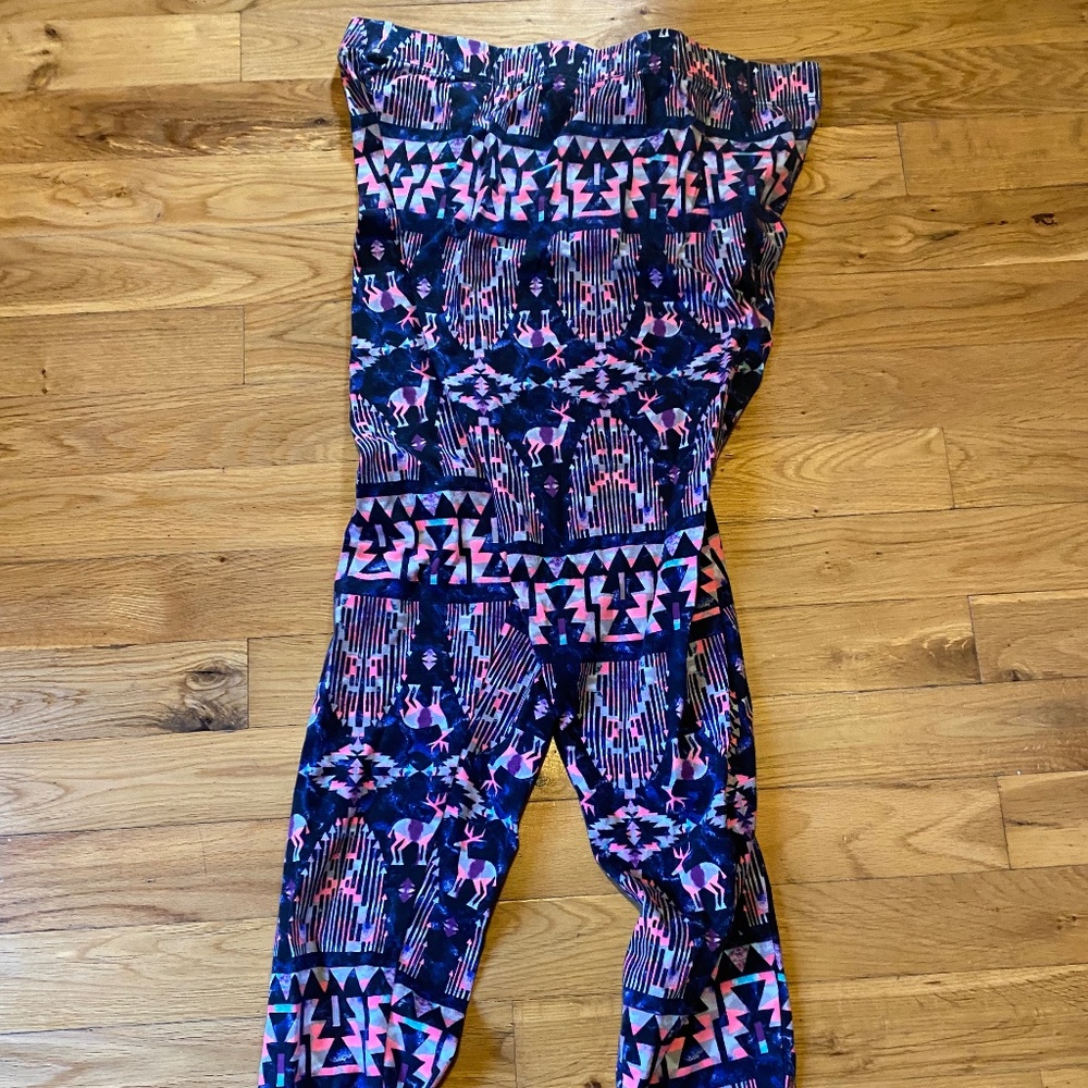 Deer print leggings